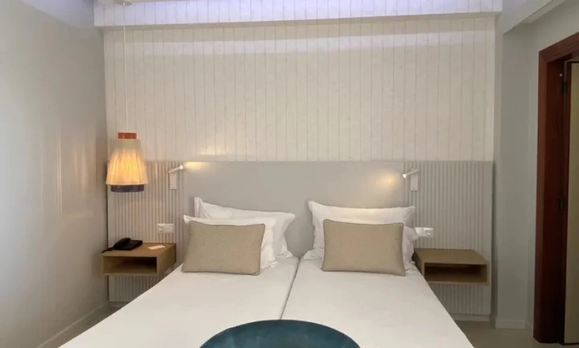 Twin room with beach view