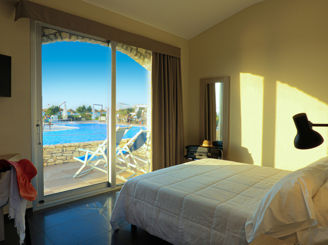 Classic Twin room with pool view