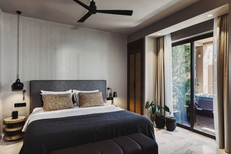 1 Bedroom Family with Whirlpool Double Suite with balcony and with garden view