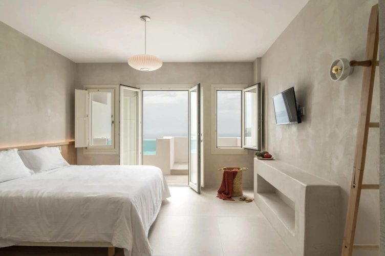 Crystal Deluxe with Hot Tub Double room with Caldera View