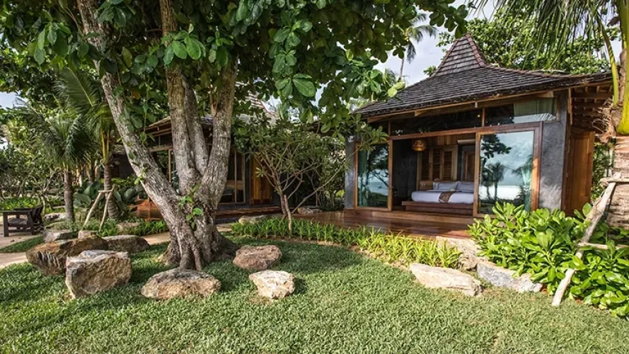 Double Oriental Villa beachfront