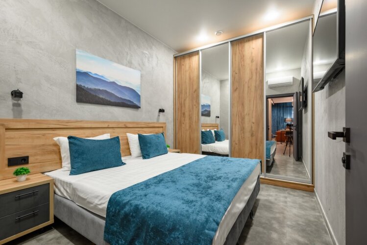 Двухместные апартаменты Premium с видом на море (двуспальная кровать) - изображение 1