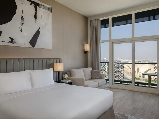 Deluxe Double room with balcony and with pool view