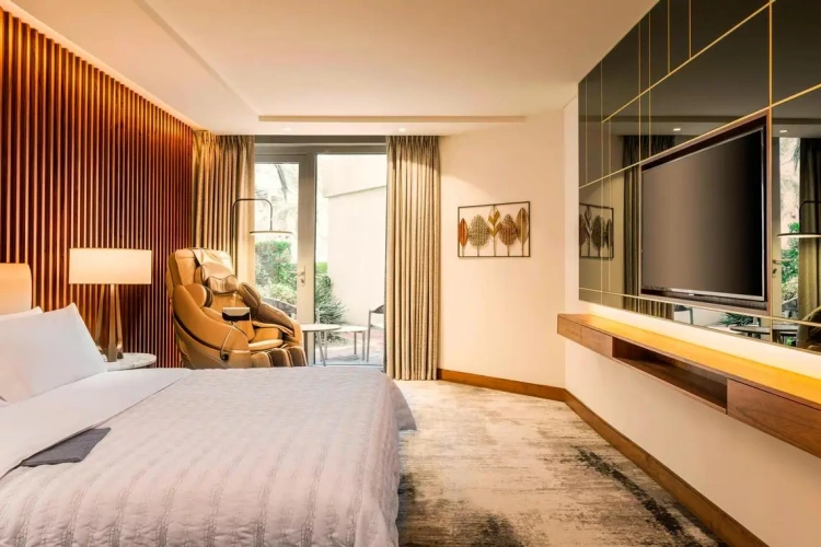 1 Bedroom Deluxe Double Club Suite with garden view