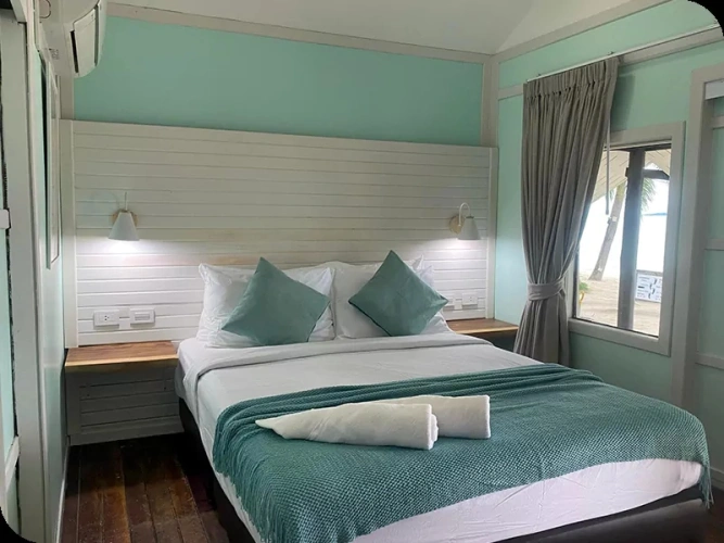 Beach Wooden Double Garden Bungalow