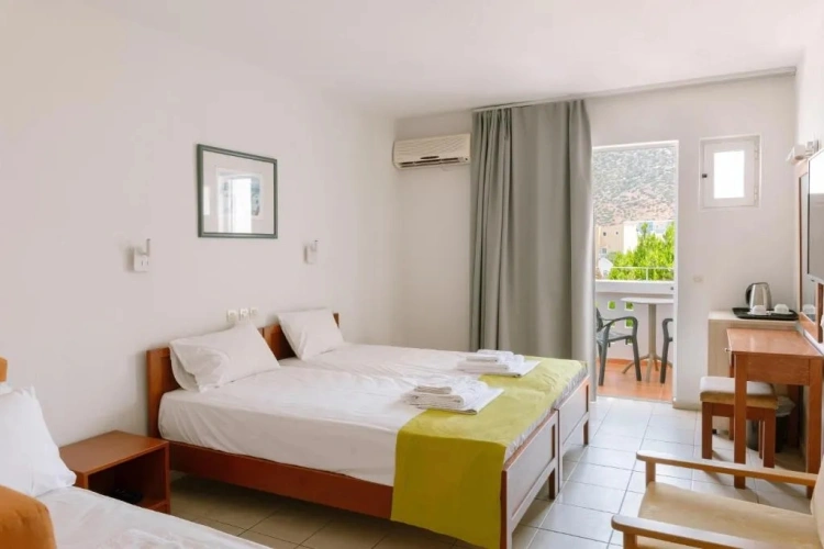 Twin room with mountain view