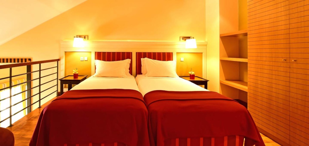 Double Family Suite with balcony and with inland view