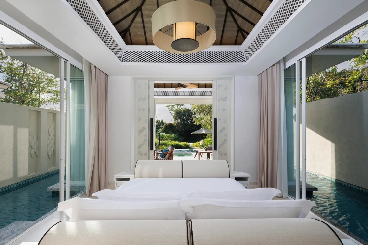 Deluxe Garden Double Pool Villa with balcony