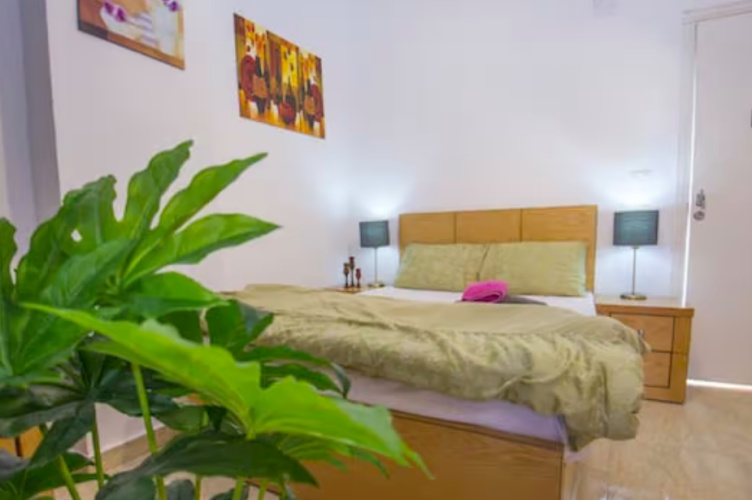 Pool View Double Kitchenette Washing Machine room with balcony