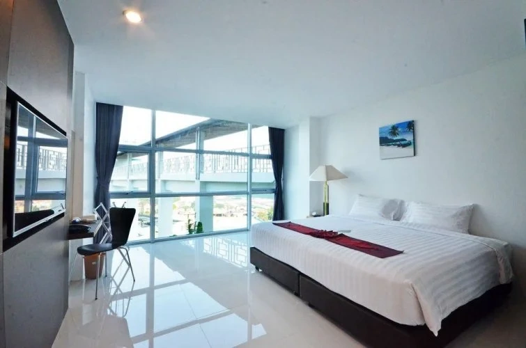 Double Suite with balcony and with pool view