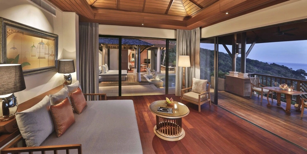1 Bedroom Hillside Private Pool Double Villa with ocean view