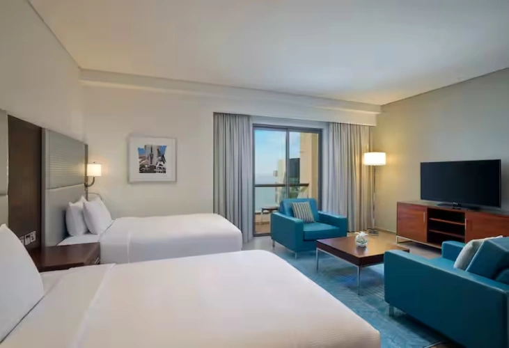 Deluxe Twin room with balcony and with sea view
