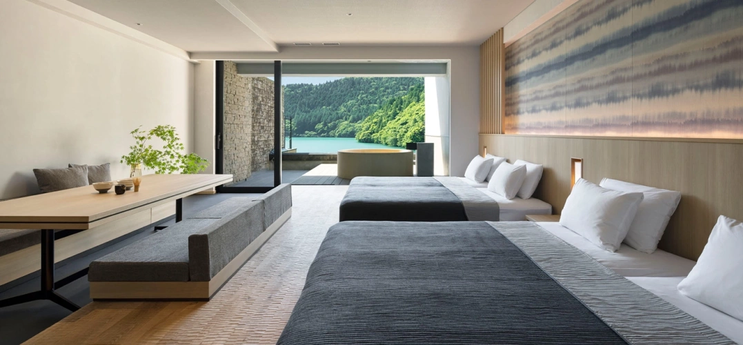 Emerald Green Suisyoku (Private Hot Spring Open-Air Bath) room
