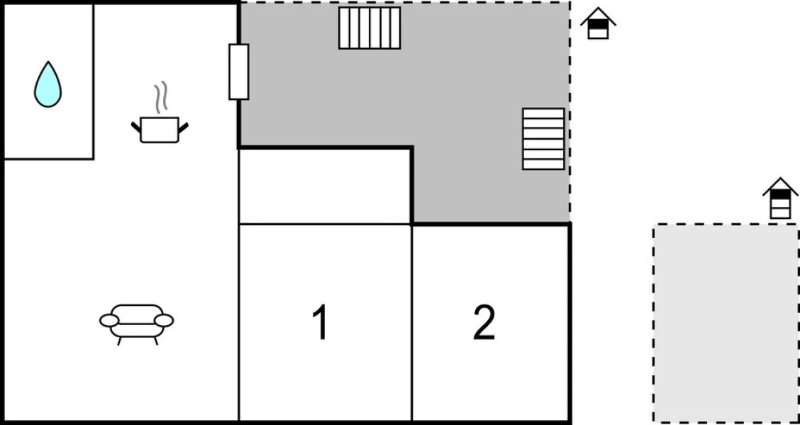 Awesome Home in Marcana With Wifi and 1 Bedrooms