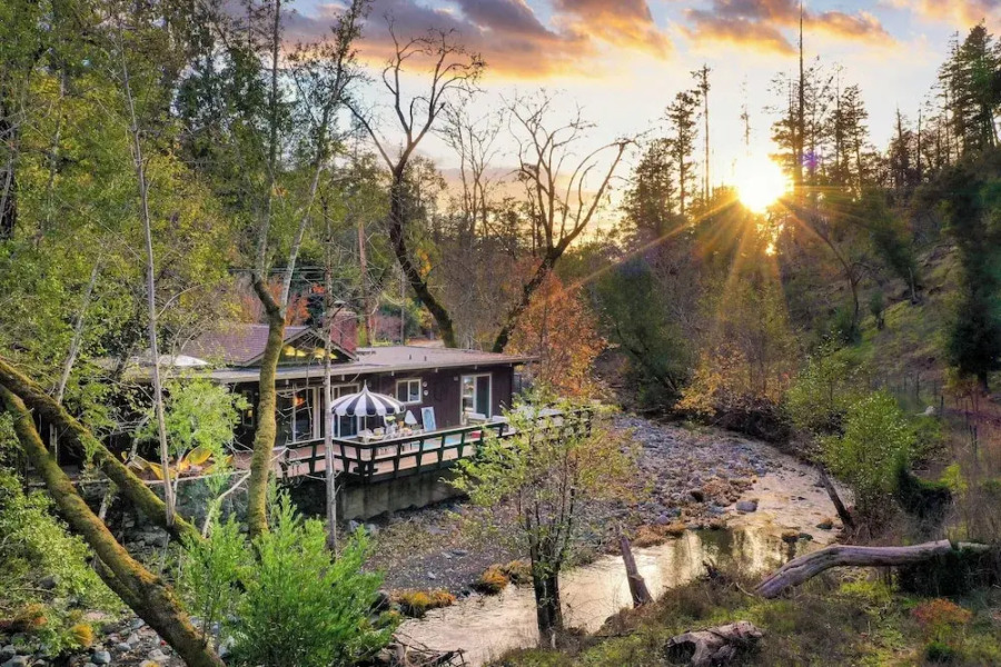Sonoma Creek Haven Hot Tub, Firepit, Creekside Views Near Kenwood Wineries