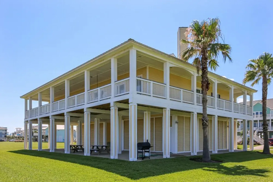 Beachfront Flamingo by RedAwning