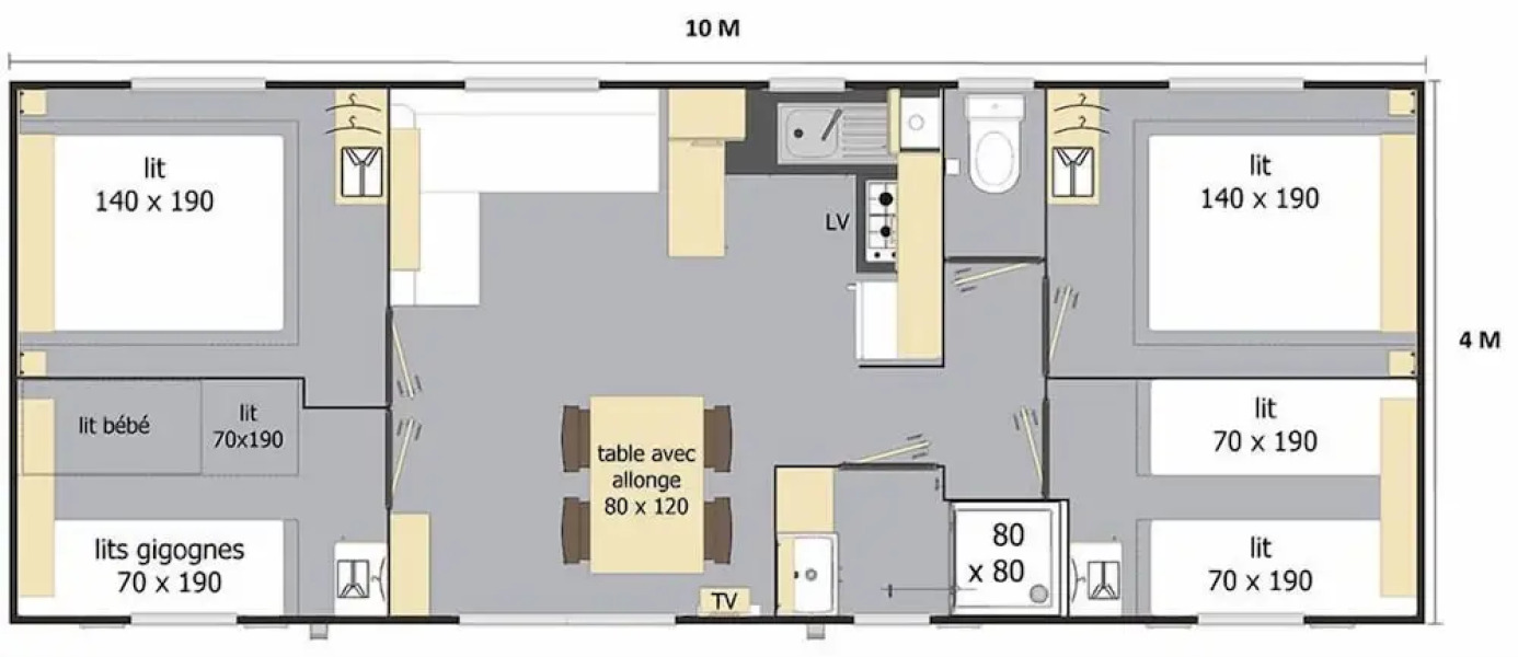 Camping L'évasion - Mobilhomes