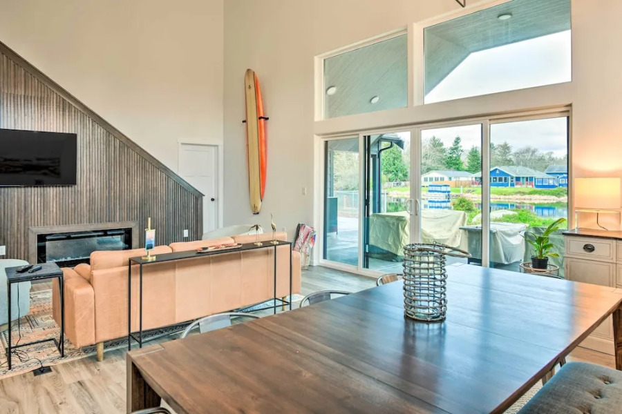 Modern Ocean Shores Getaway With Dock!