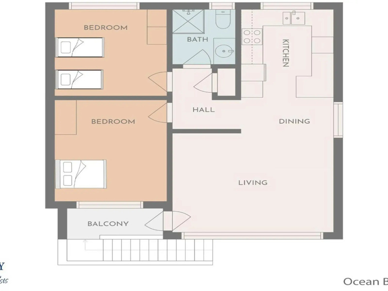 Ocean Blue Apartment Four - Apartment On 2Nd Level