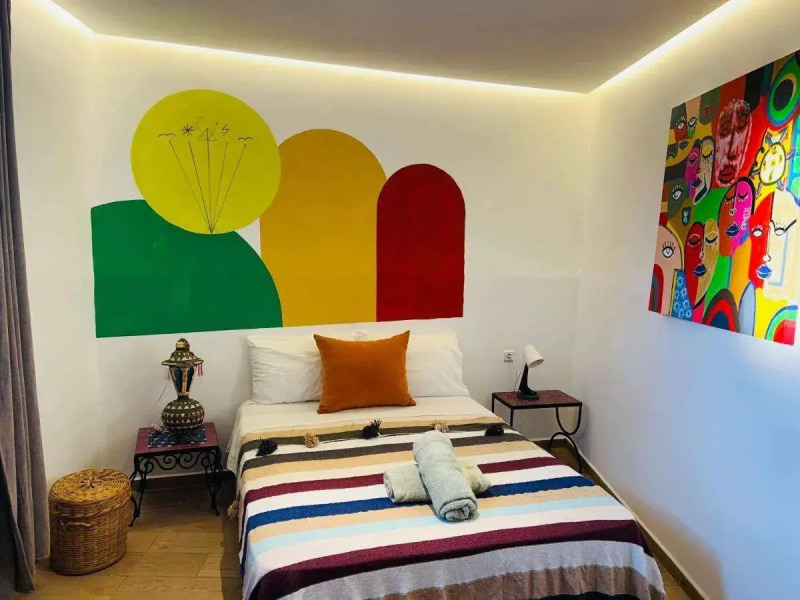 Art riad au bord de la mer