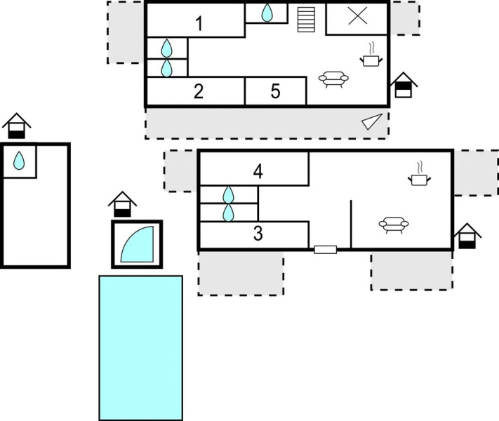 Nice Home in Pakostane With 5 Bedrooms, Wifi and Outdoor Swimming Pool