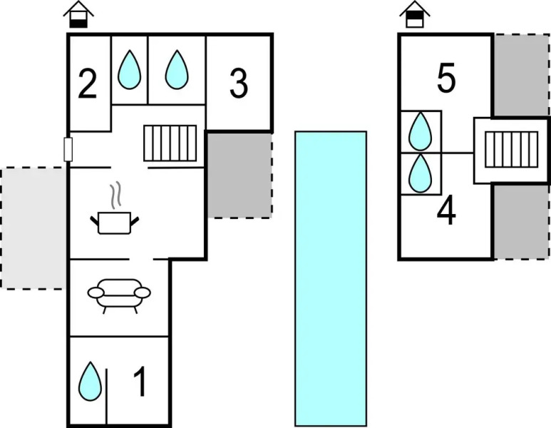 Beautiful Home in Babudri With 5 Bedrooms, Wifi and Outdoor Swimming Pool