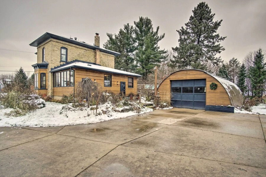 Historic Michigan Farmhouse w/ Grill & Fire Pit!