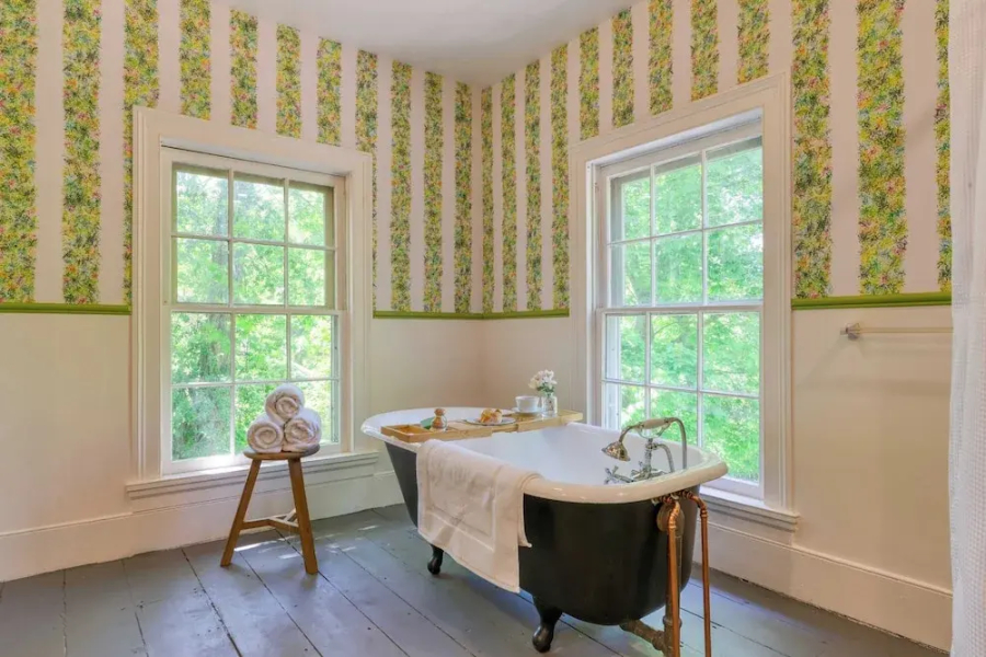 Relax in Style at Historic Modern on Main With Modern Amenities & Wooded Views