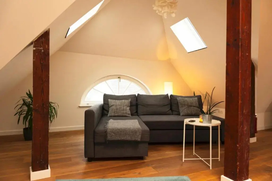 Wölkchen - Wohnung mit Balkon, Holzdielen & TV