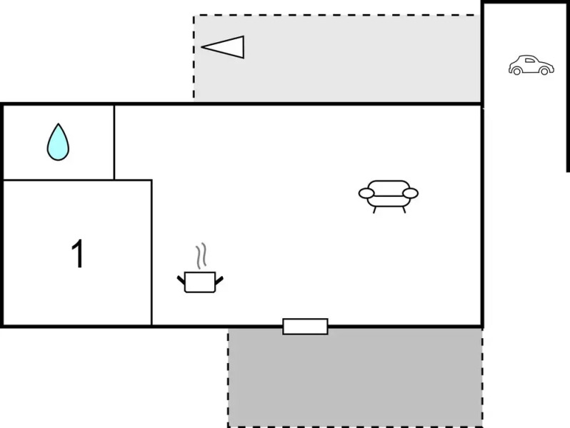 Beautiful Home in Ljungby With 1 Bedrooms and Wifi