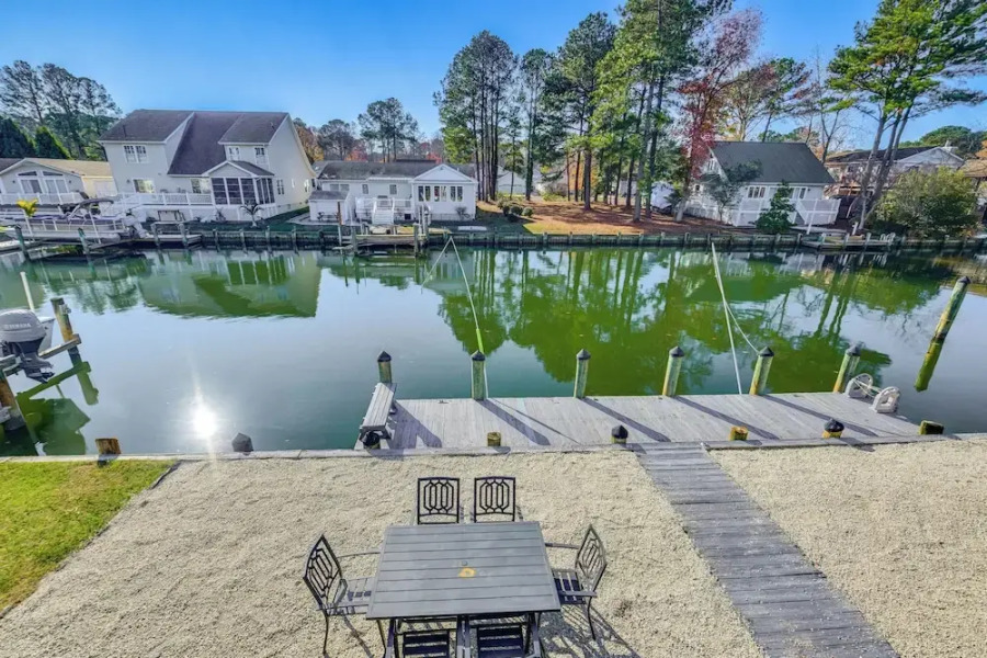 Private Dock, Hot Tub: Waterfront Ocean Pines Home