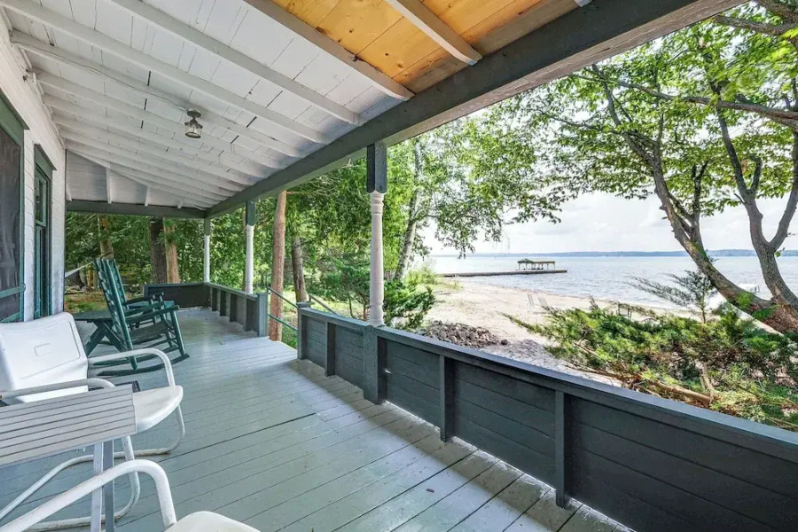 Torch Lake Getaway w/ Private Beach + Boat Dock!