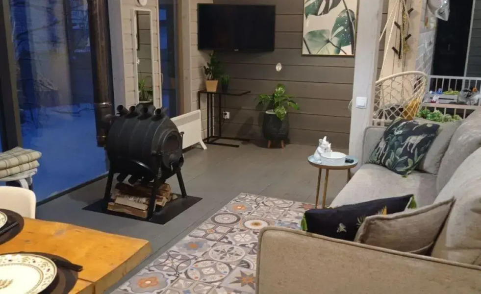 Дубльдом с баней на дровах