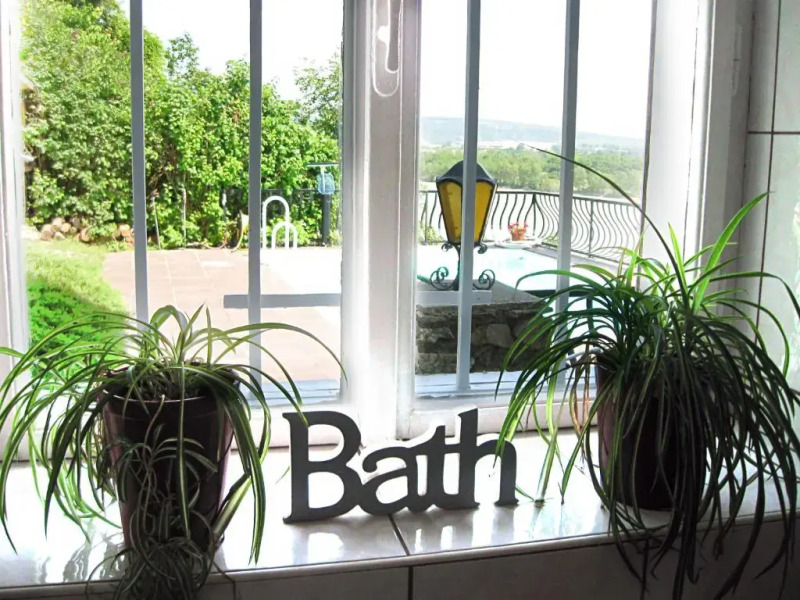 Danube view house with garden