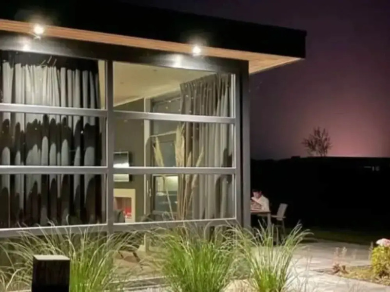 Modern Holiday Home With a Deco Fireplace