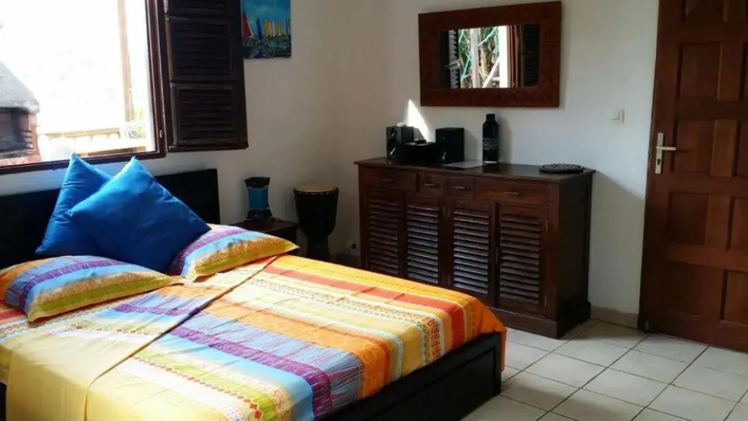 Studio BELO HORIZONTE, Grande terrasse avec vue sur les Pitons