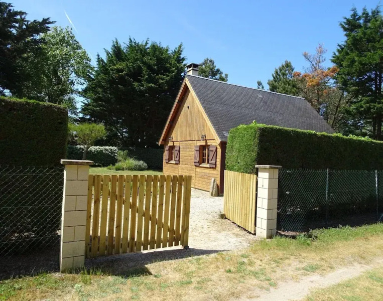 Wooden House by Beach Near Barneville