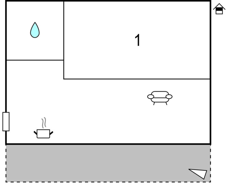 Amazing Home in Mandre With Wifi and 1 Bedrooms