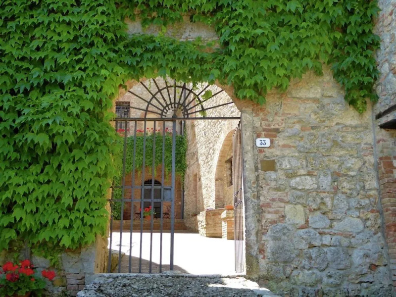 Vintage Castle in Monteriggioni Tuscany near Forest