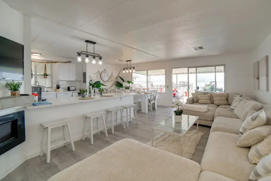 Hot Tub, Views & Dock! Playful Home on Clear Lake