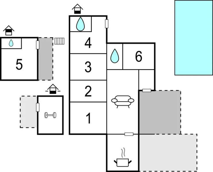 Stunning Home in Loborika With Wifi and 6 Bedrooms