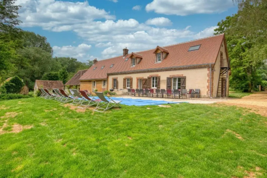Crazy Villa Moulin du Vinet 28 - Heated pool - Basket - 2h Paris - 26p