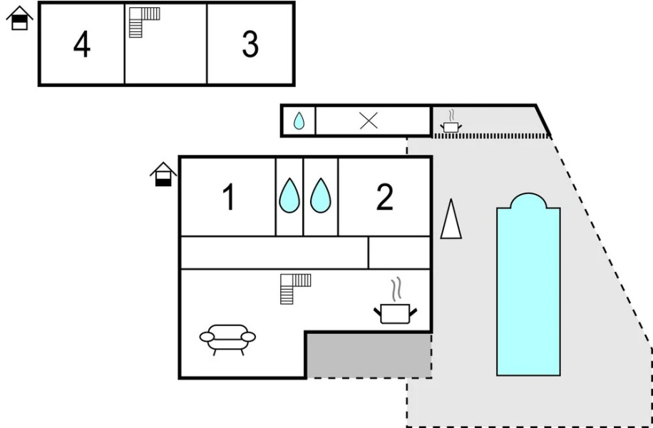 Beautiful Home in Kastel Stafilic With Wifi and 4 Bedrooms