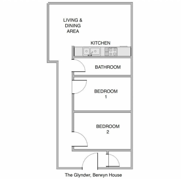 The Glyndwr - Berwyn House - Central Wrexham - Sleeps Up To 6