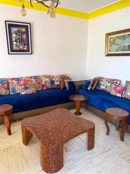 2 bedrooms appartement at Bouznika 20 m away from the beach with sea view shared pool and furnished balcony