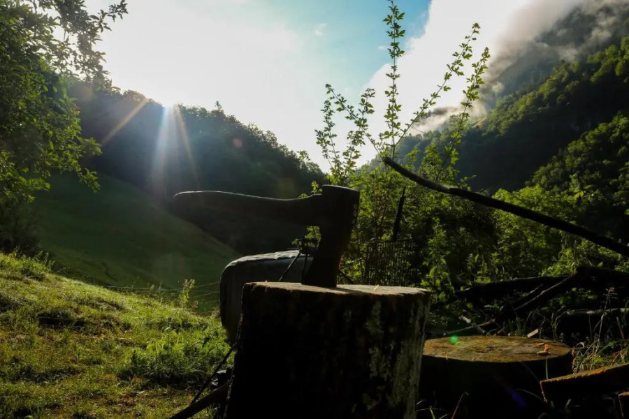 Panorama Jurte Über Dem Uri-See (Sisikon)