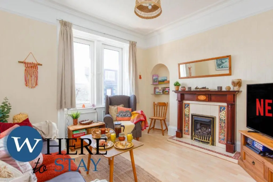 Bright 2bed Apartment in Galashiels City Centre