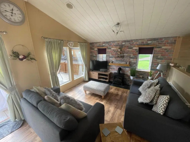 Luxury Lakeside Lodge L1 with hot tub situated at Tattershall Lakes Country Park