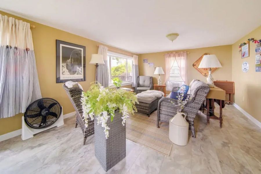 Lakefront Mayville Cottage w/ Dock & Grill!