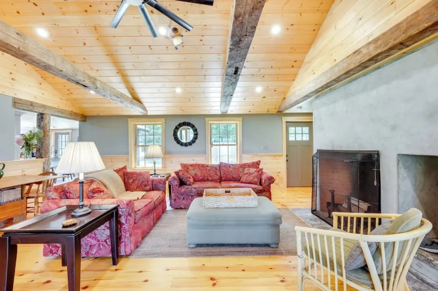 Lakefront Lovell Home w/ Dock: Walk to Town Beach!